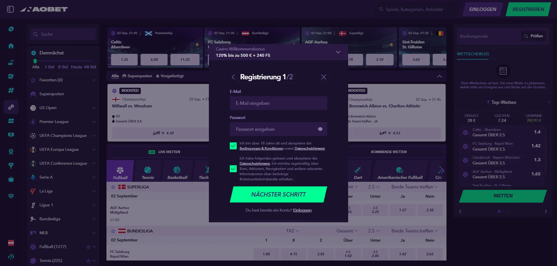 NaoBet Casino Registrierung – neues Konto in wenigen Minuten erstellen