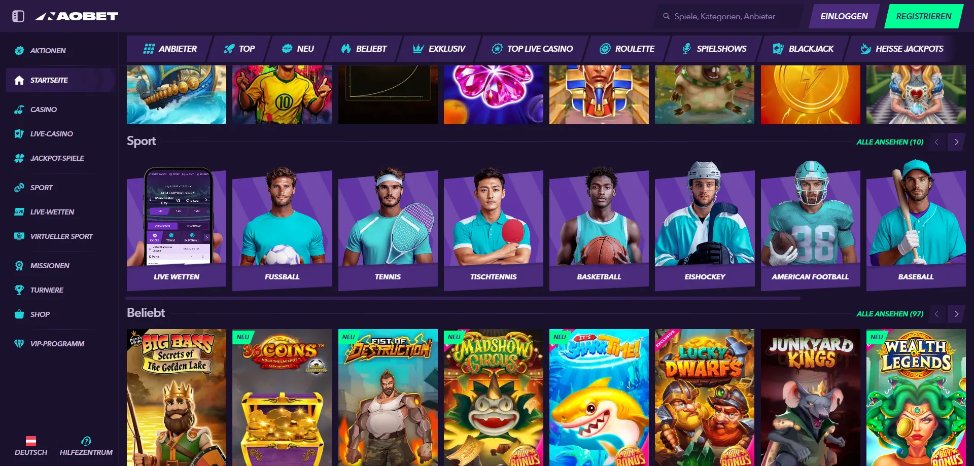 NaoBet Sportwetten – Live-Betting und virtuelle Sportarten